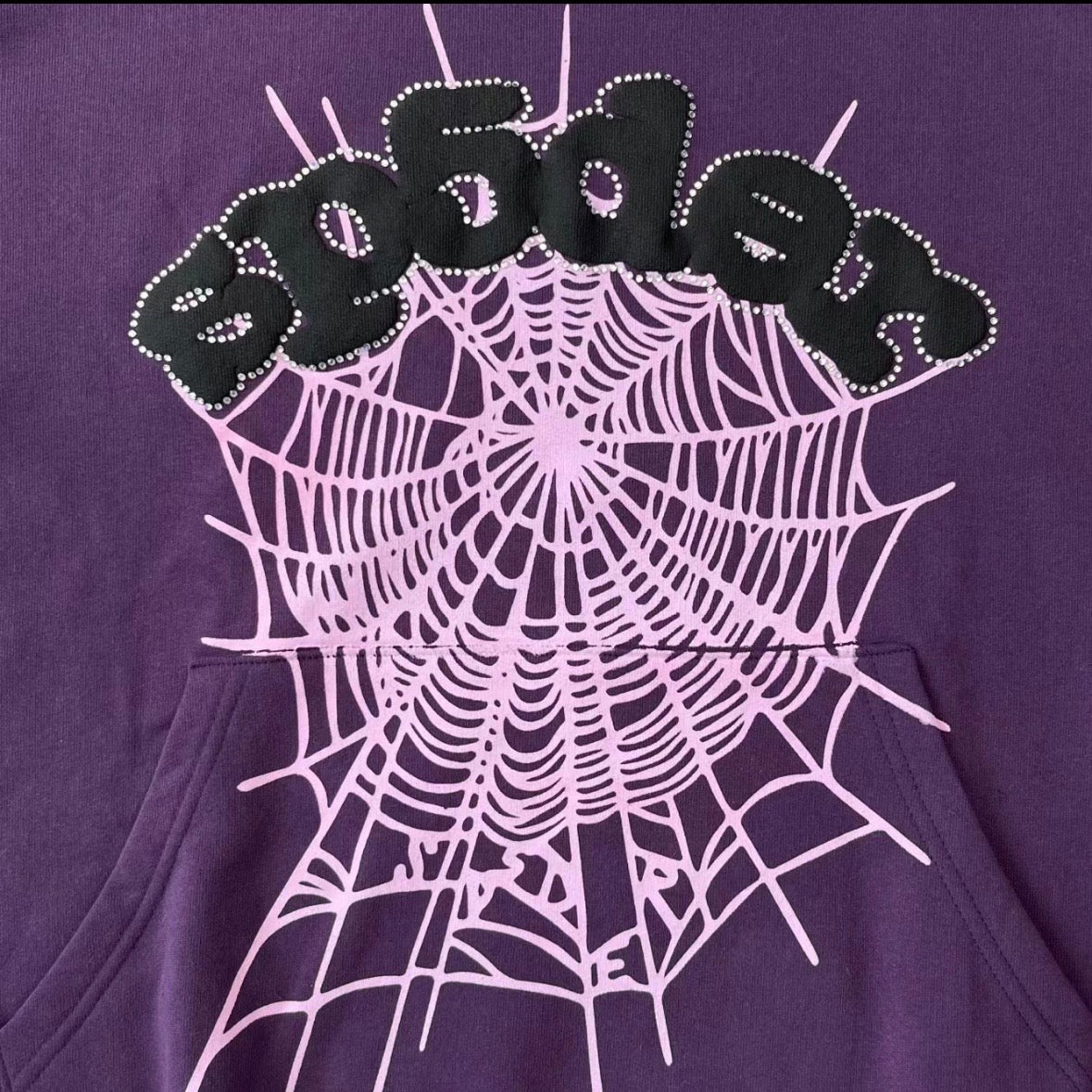 Sp5der Web Hoodie Purple REP 1:1