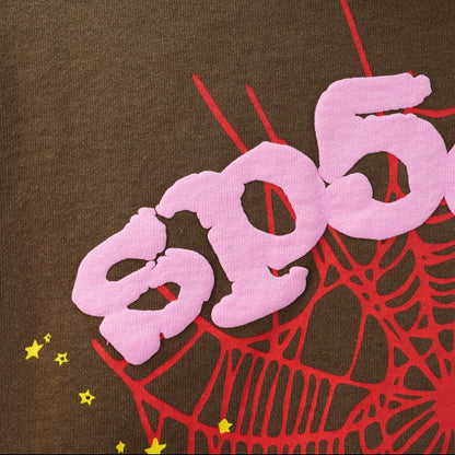 Sp5der Web Hoodie Brown REP 1:1