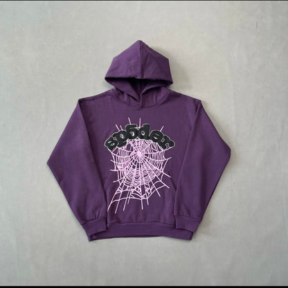 Sp5der Web Hoodie Purple REP 1:1